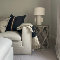 Jasper Cushion Square, Faded Black, 63x63cm