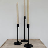 Iron candle stick holder, large