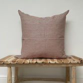 Swimmers stripe pillow, rust