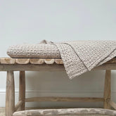 Waffle throw, clay 240x260cm