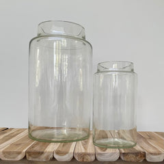 Glass vase, high