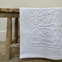 Bath matt hamman, white