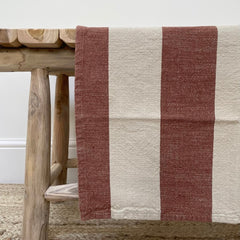 Stripe Tea Towel, Terracotta
