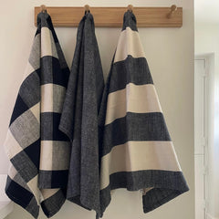 Stripe tea towel, blue