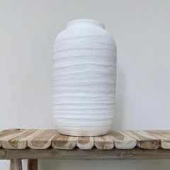 Small White Ceramic Vase