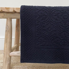 Bath matt kymi, navy 55x110cm