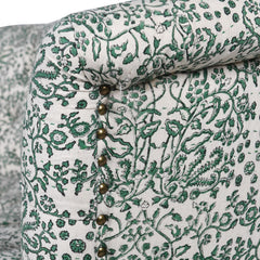 Paisley Green Sofa