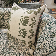 Paisley Green Sofa