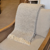 Fishbone Throw, Silver/Grey 150x183cm