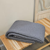 Waffle throw, granit 180cm x 260cm