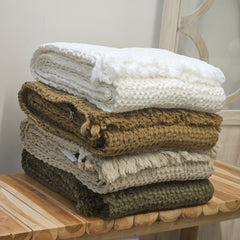 Waffle throw, tabac 130 x 200cm
