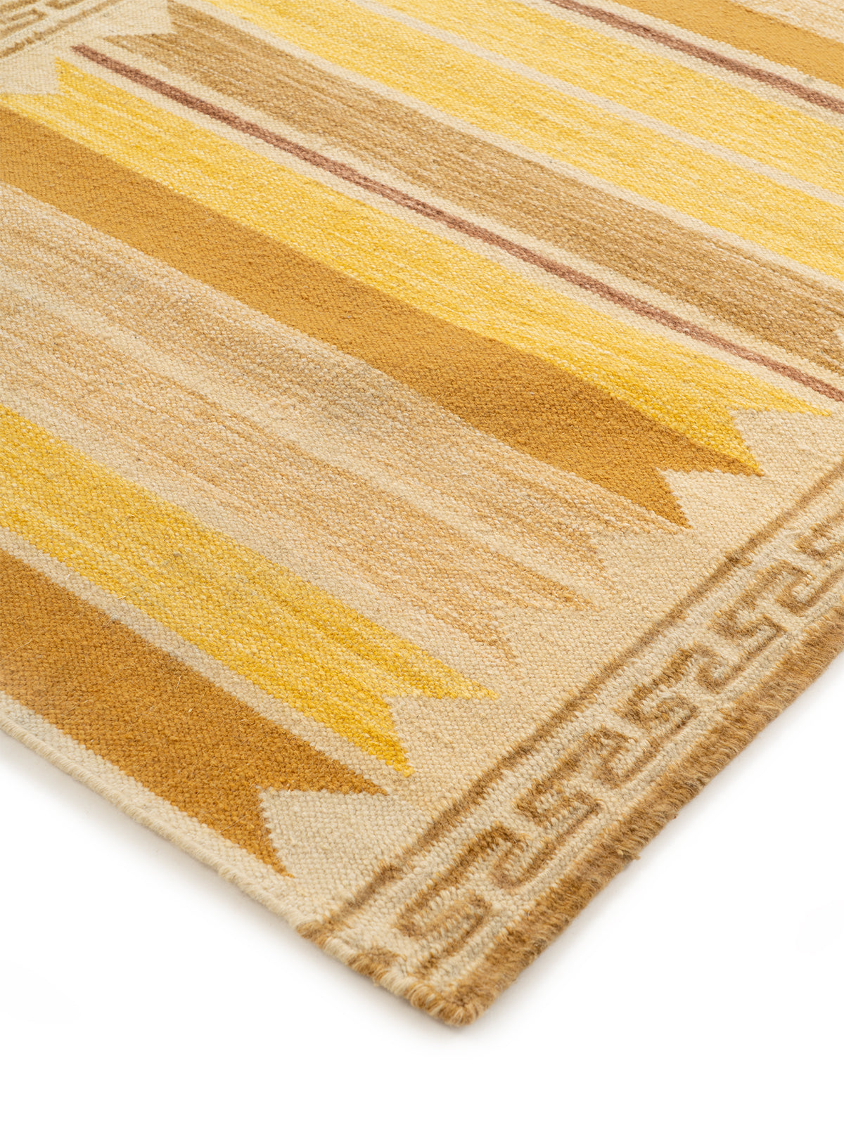 Aegean Block Border Runner-Mustard