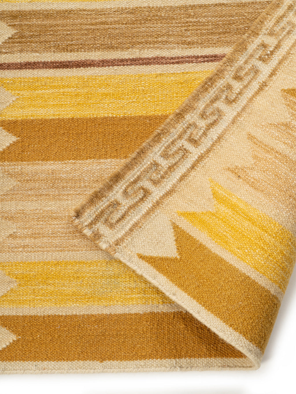 Aegean Block Border Runner-Mustard