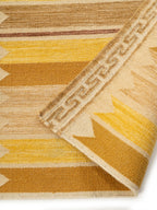 Aegean Block Border Runner-Mustard