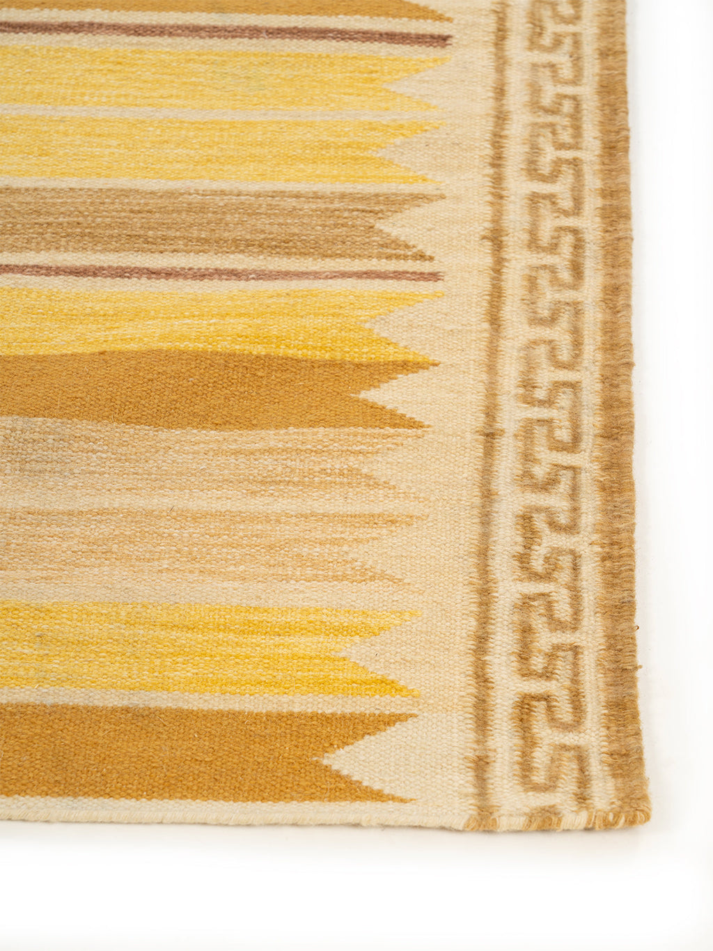 Aegean Block Border Runner-Mustard