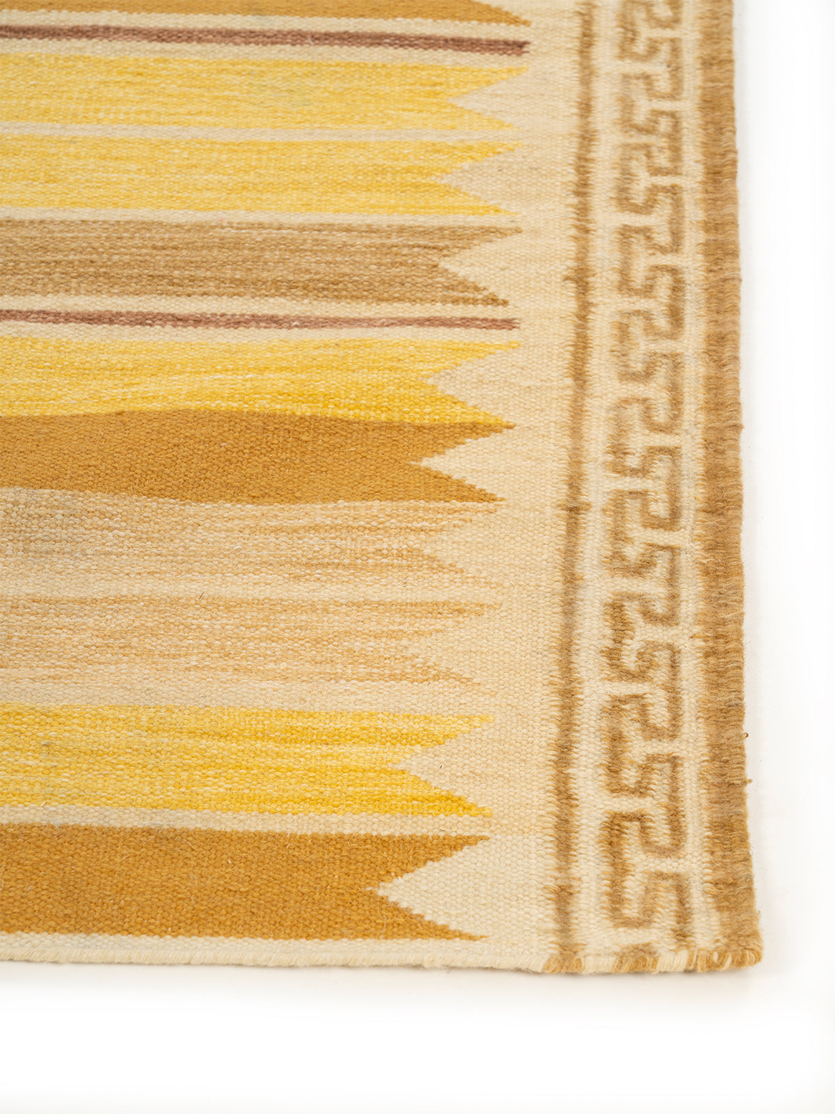 Aegean Block Border Runner-Mustard