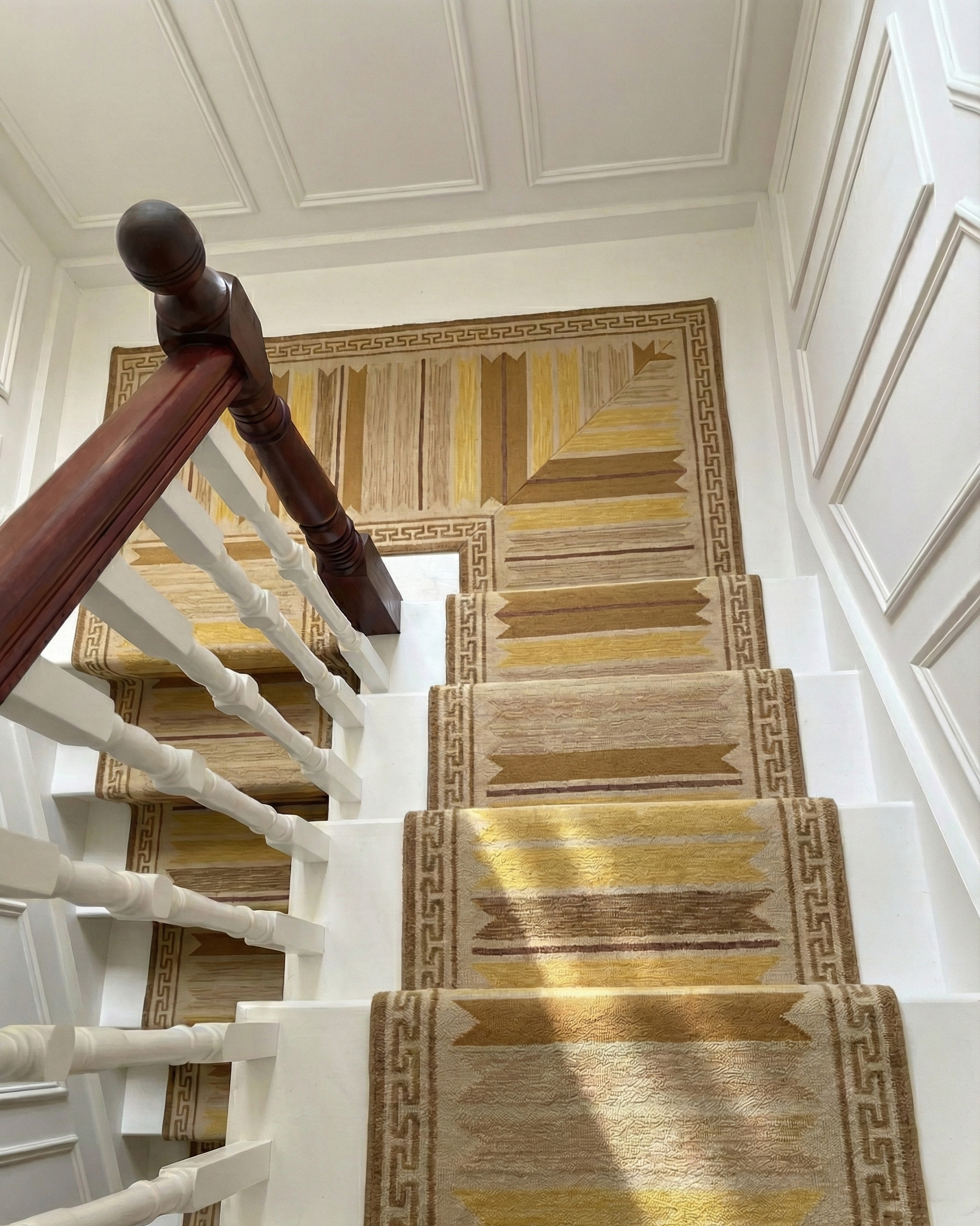 Aegean Block Border Runner-Mustard