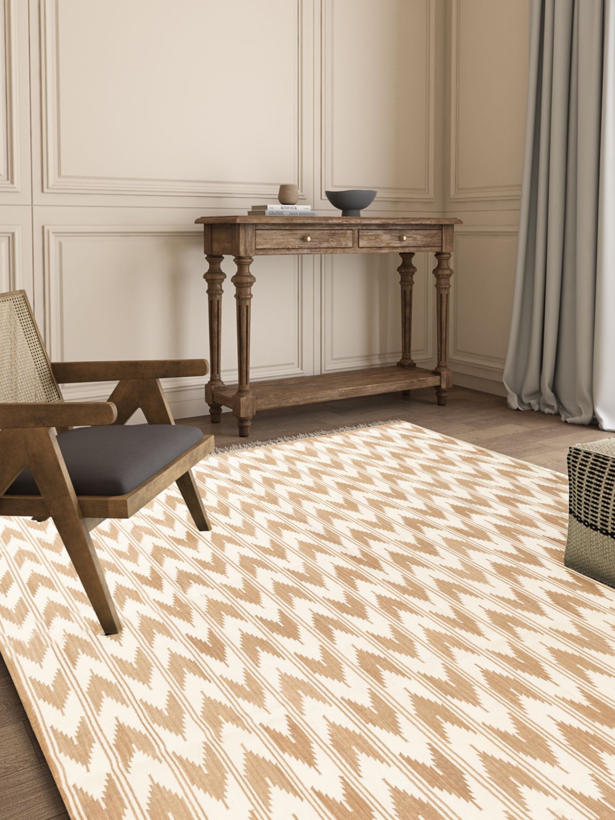 Beige Mist Ikat Dreams Rug Secondary image