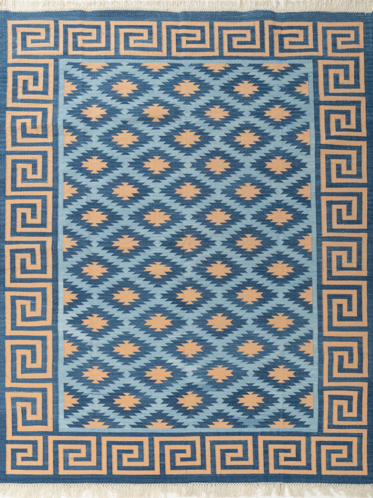 Blue Hellenic Flatweave Rug Main image