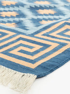 Blue Hellenic Flatweave Rug