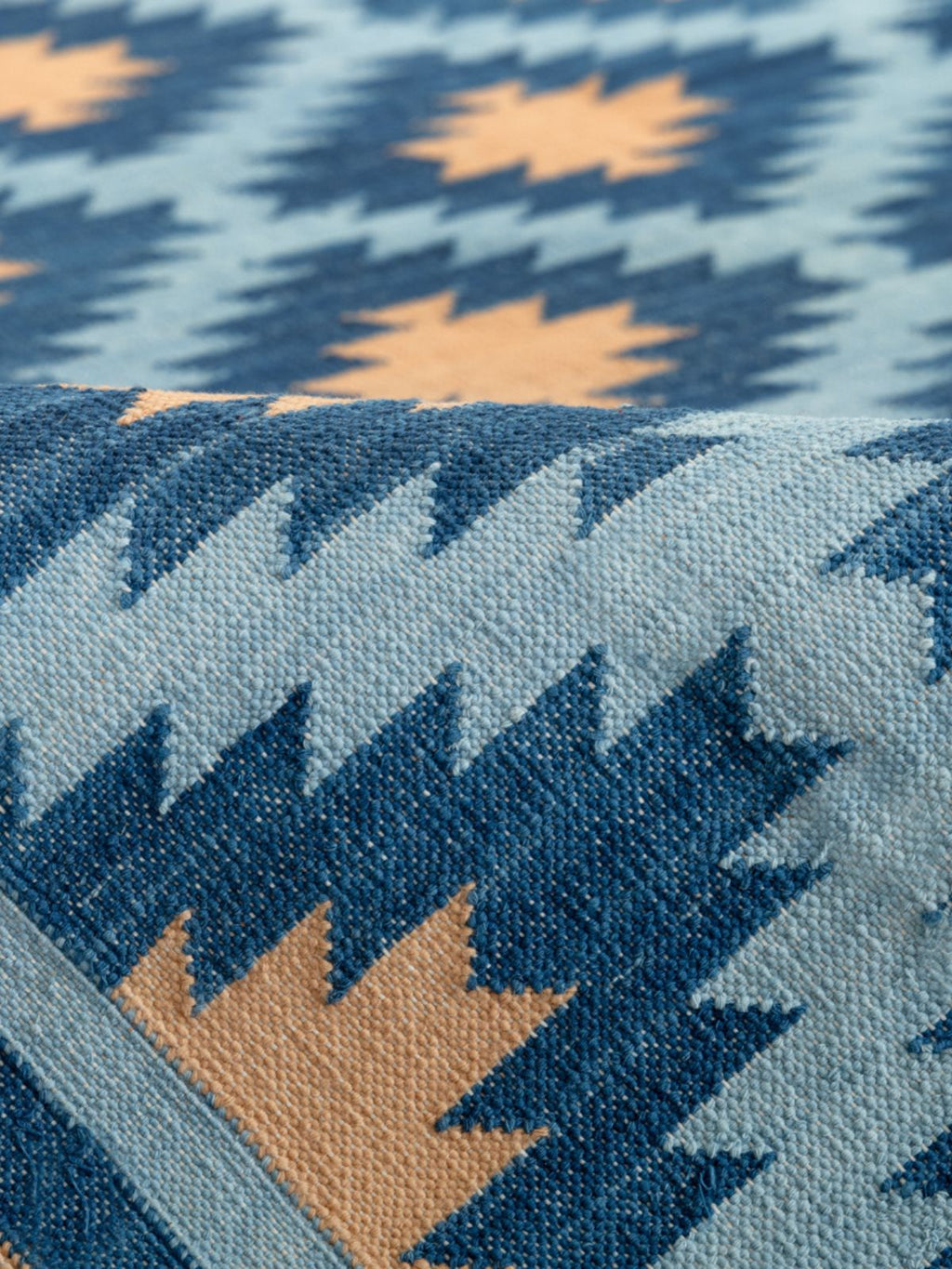 Blue Hellenic Flatweave Rug