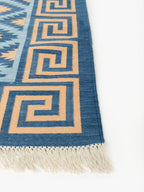 Blue Hellenic Flatweave Rug