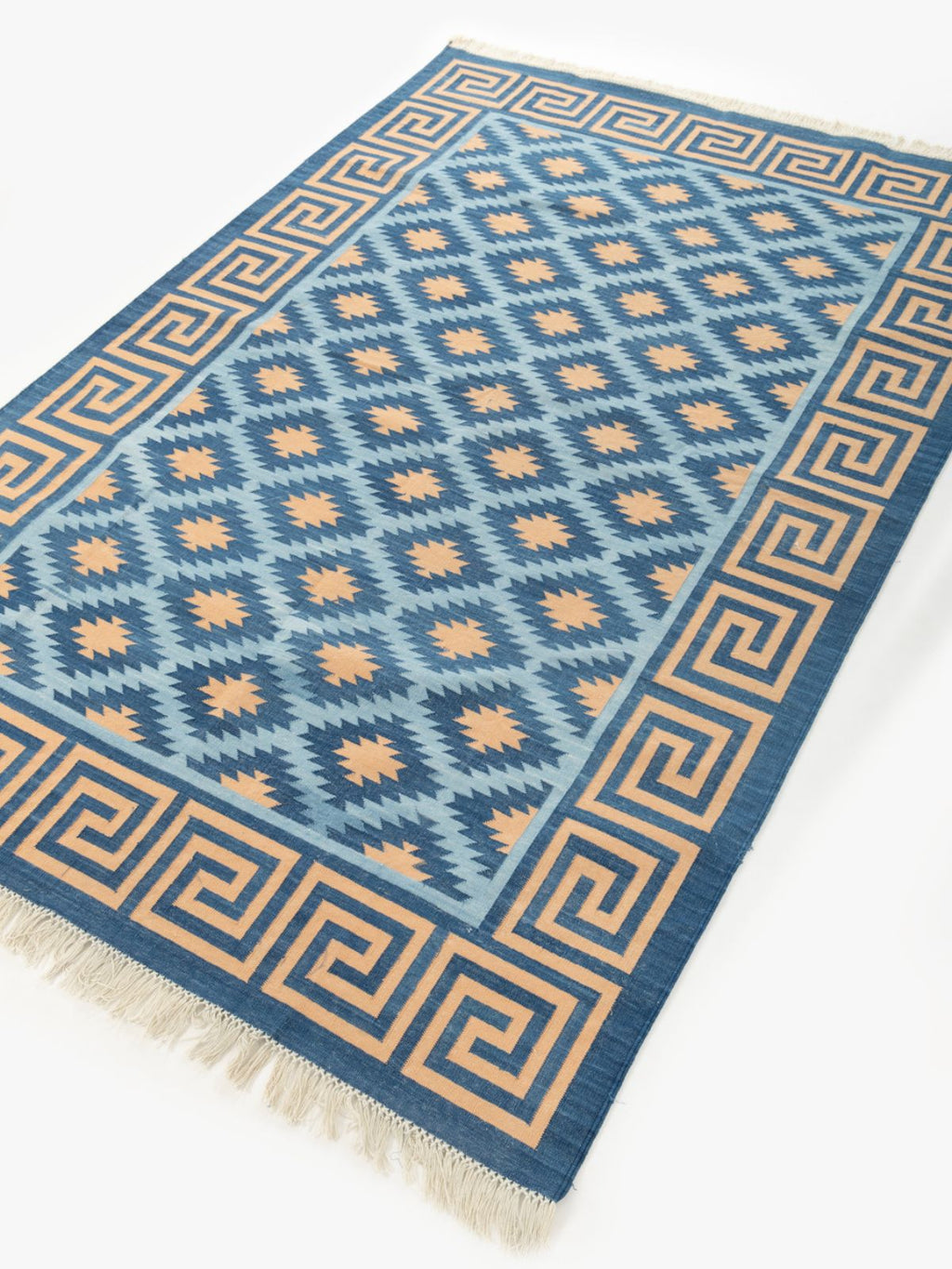 Blue Hellenic Flatweave Rug