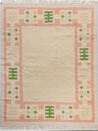 Blush Meadow Border Rug