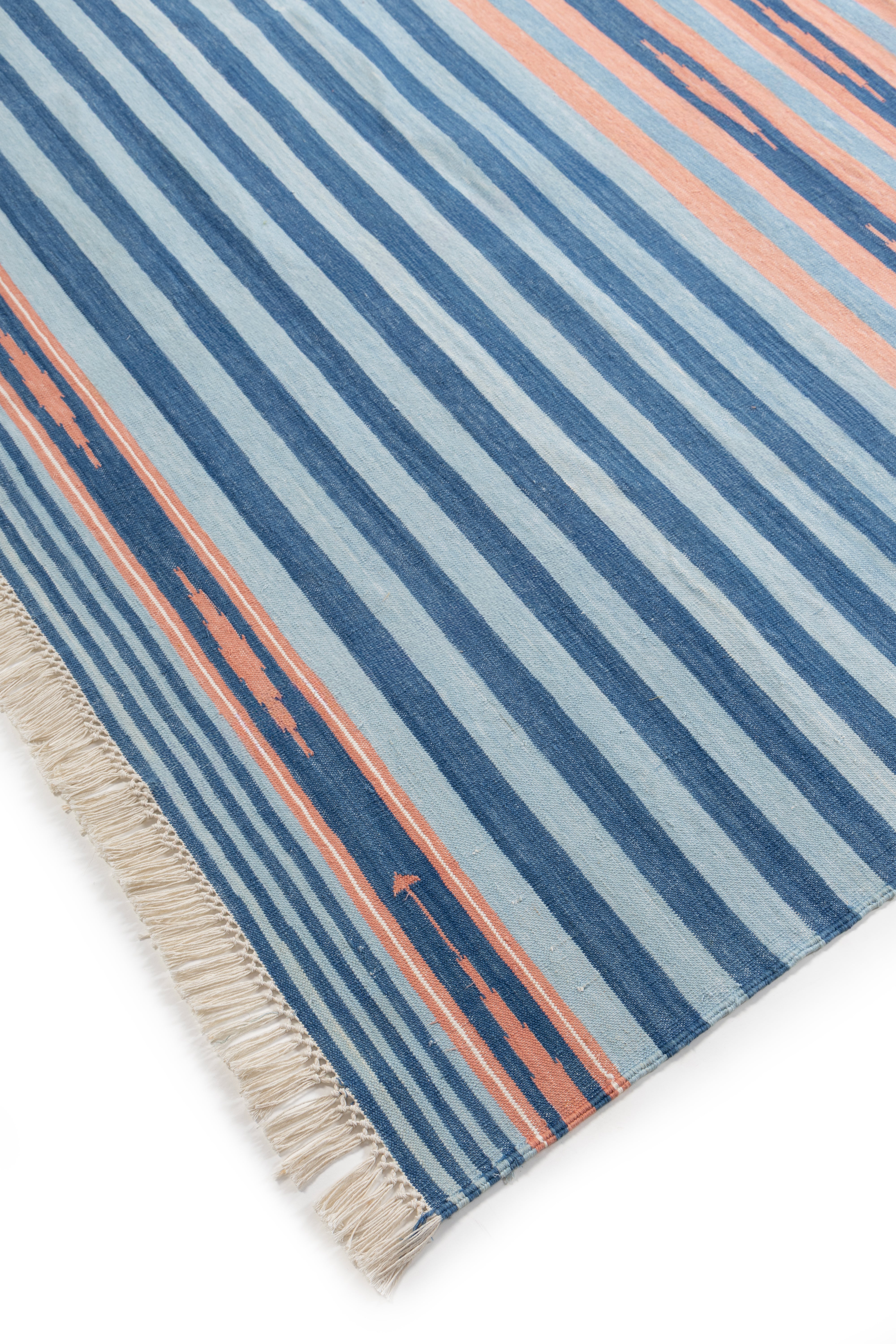 Coastal Dusk Stripe Dhurrie Rug Secondary image