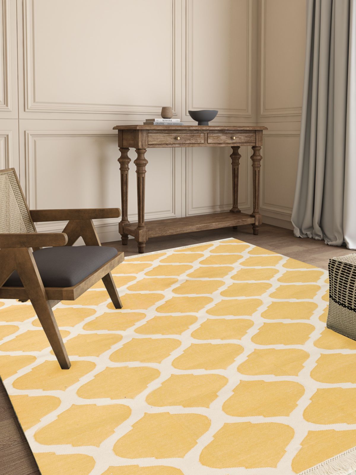 Dream Ogee Rug-Yellow Secondary image