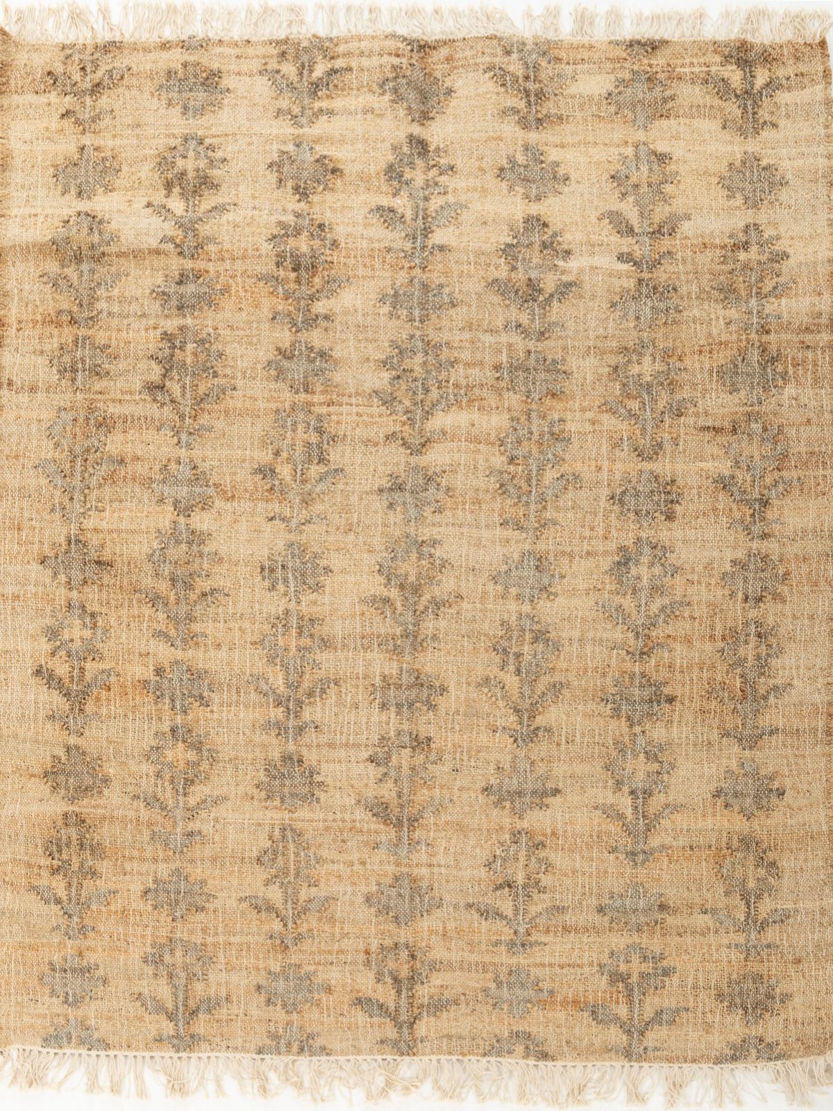Inked florals Jute Rug Main image