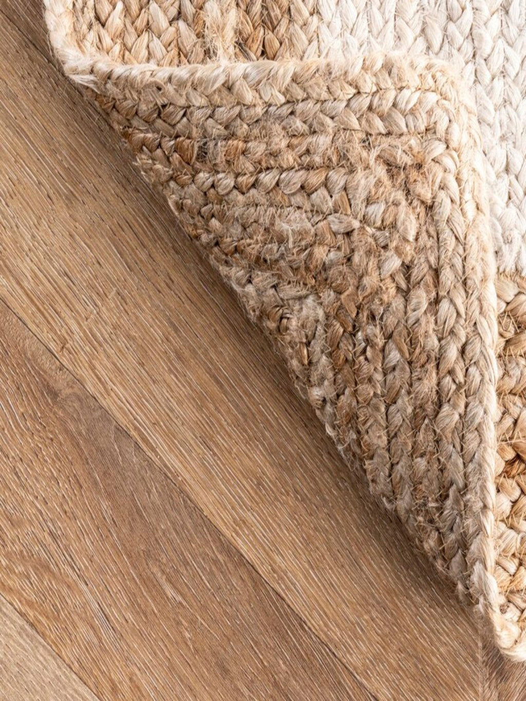 Juba Jute Bordered Runner-Ivory