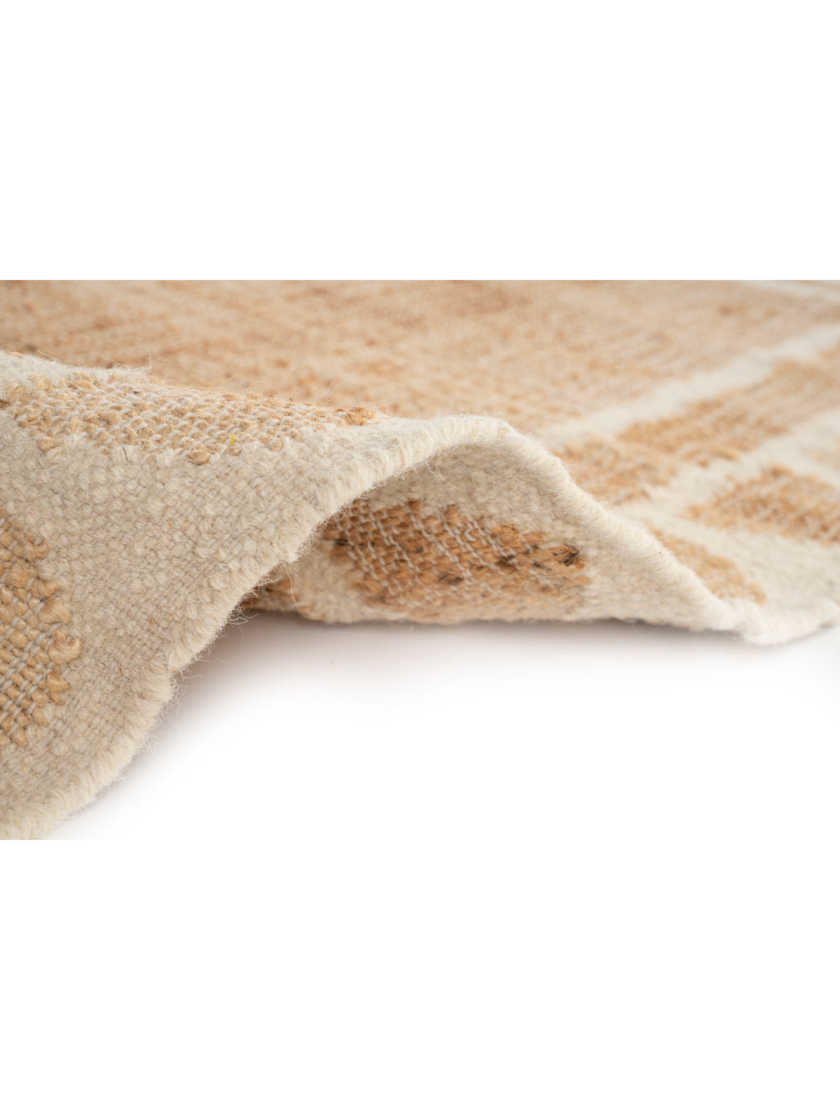 Lira Scalloped Hemp Runner-Ivory