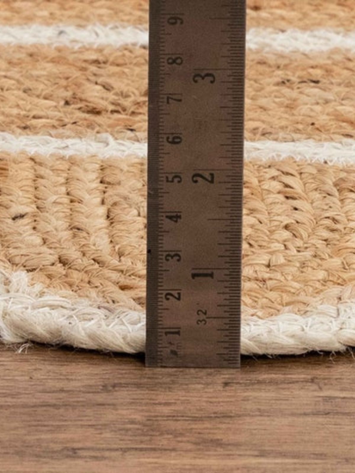 Luxor Scalloped Braided Runner-Ivory