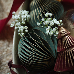 Large paper bauble, rosemary