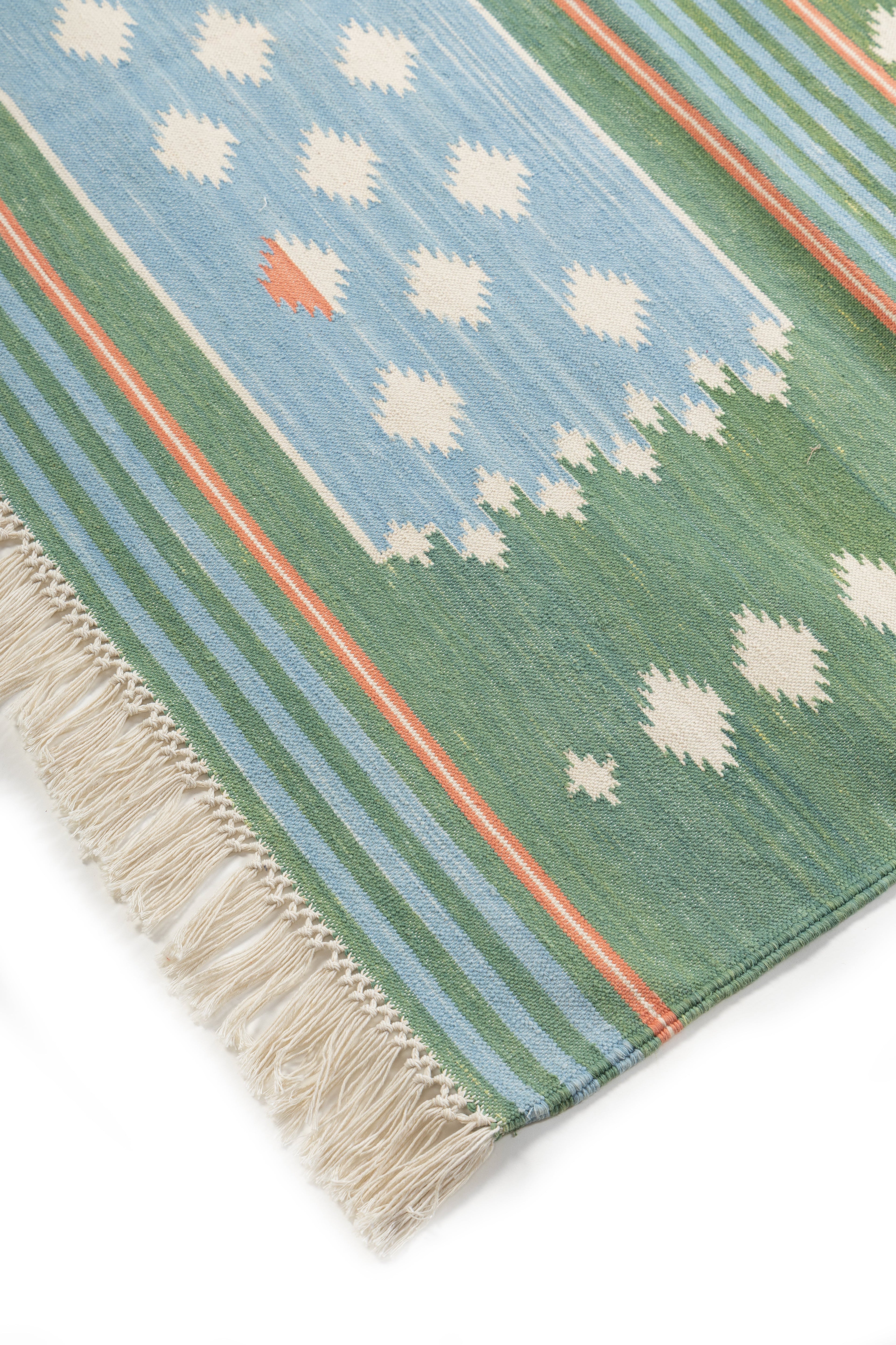 Meadow Mist Dhurrie Rug