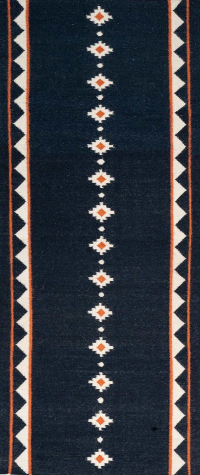 Midnight Ember Dhurrie Runner Main image