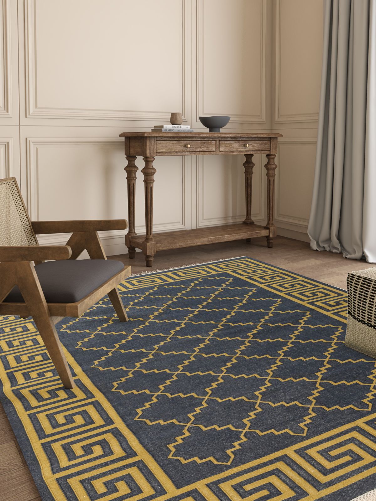 Nautical Jali Flatweave rug Secondary image