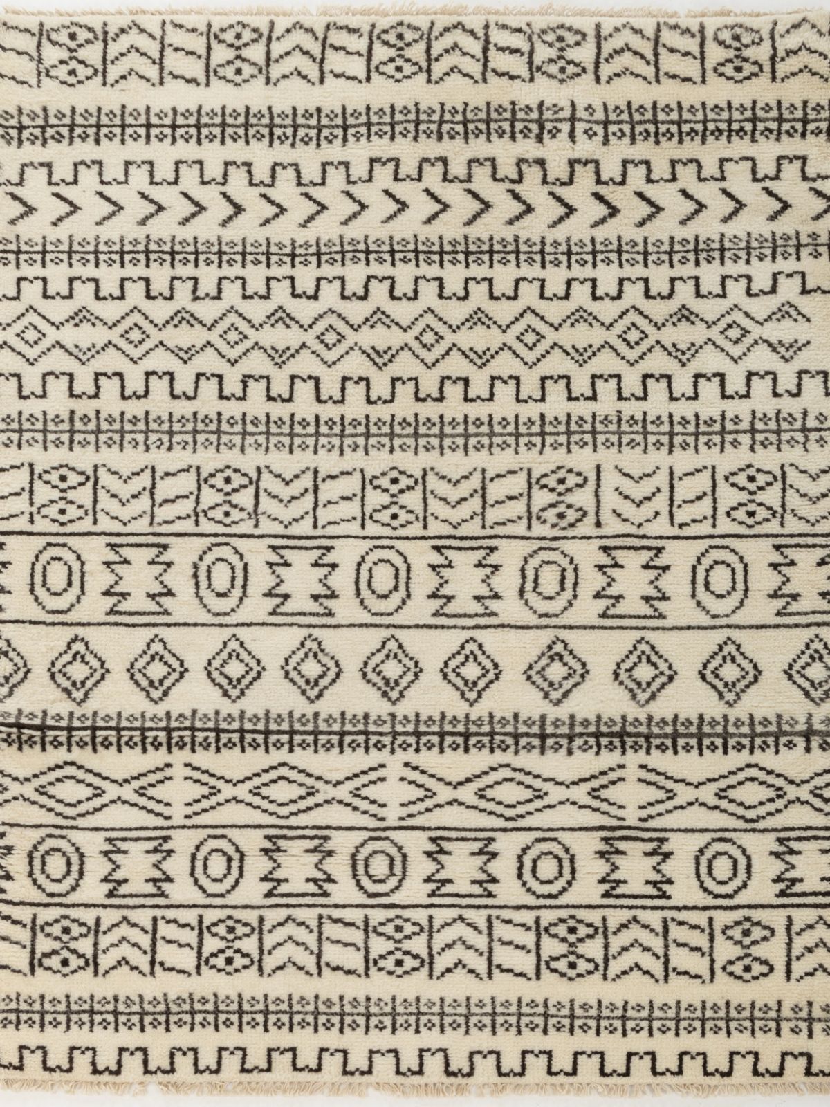 Nomad Noir Hand-Knotted Tribal Rug Main image