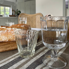 Ribbed water glass