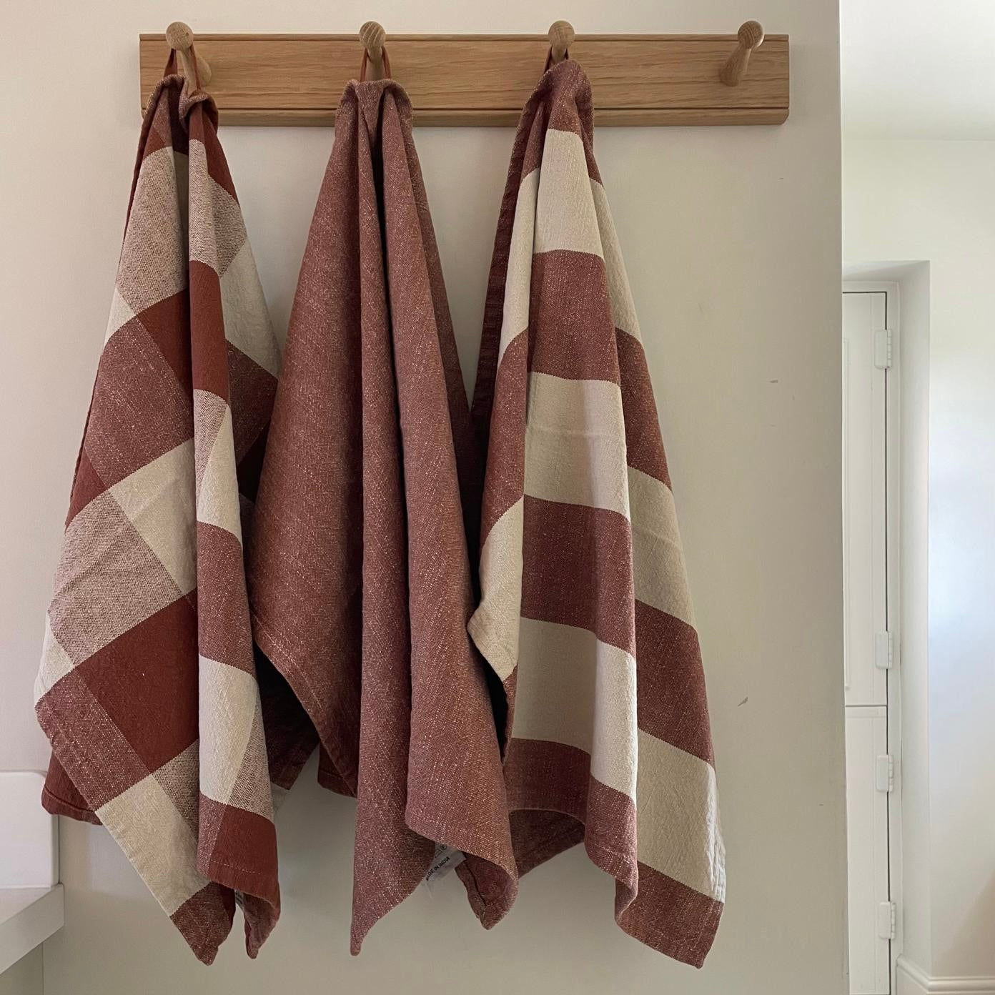 Stripe Tea Towel, Terracotta Secondary image