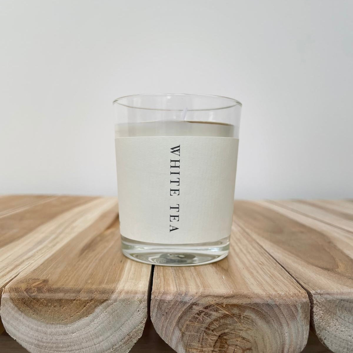 White tea candle