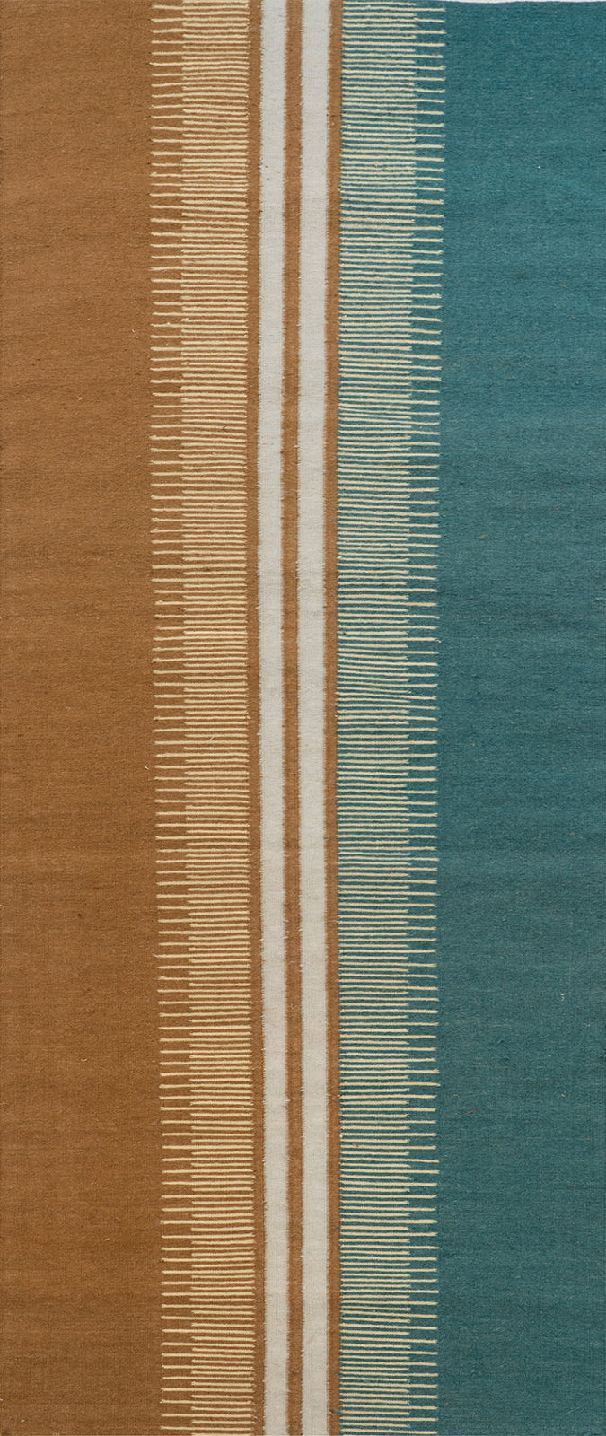 Scandi Colour-Block Runner-Ochre Main image