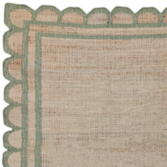 Jute scallop, sage