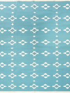 Turquoise Flatweave rug