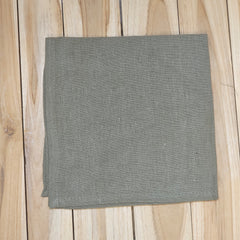Green linen napkin, 40cm x 40cm
