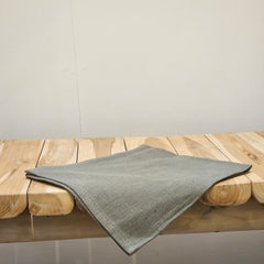 Green linen napkin, 40cm x 40cm