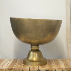 Distressed Gold Wine Cooler
