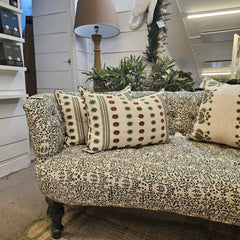 Paisley Green Sofa
