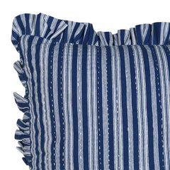 Stripe kantha frill cushion